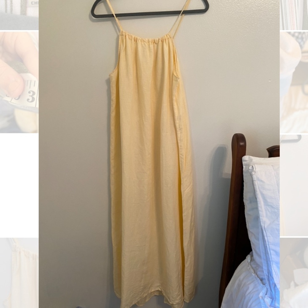 Beacan Cove 100% Linen Maxi Dress